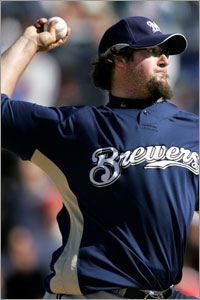 Eric Gagne blows a save for Brewers