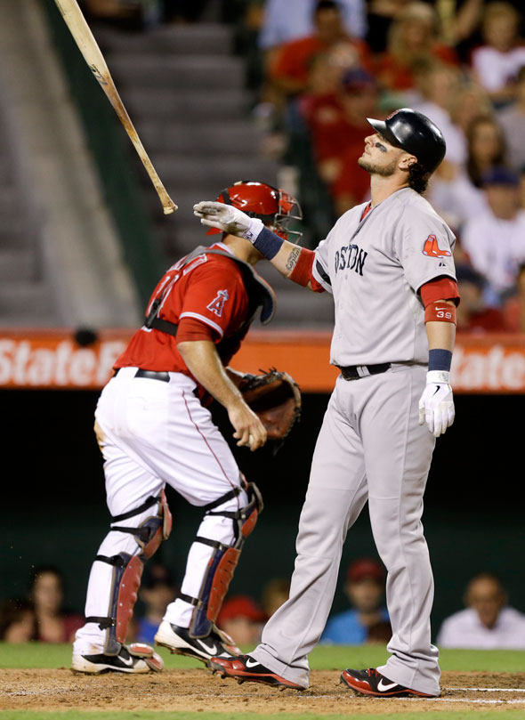 The Boston Red Sox were swept by the Los Angeles Angels of Anaheim at Angel Stadium