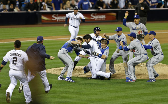 Dodgers-Padres brawl