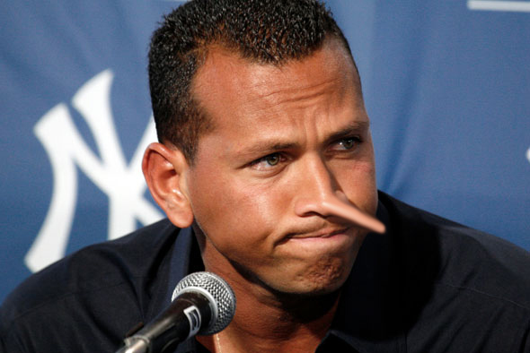 Yankees Alex Rodriguez addresses the media at George Steinbrenner Field in Tampa, Fla., Tuesday, Feb. 17, 2009.