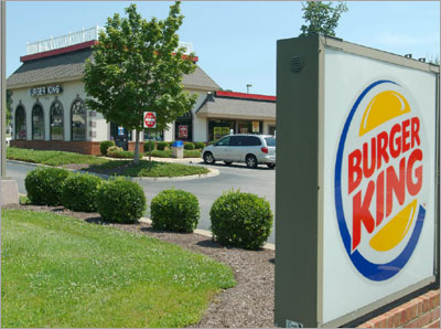 A Burger King that is one of 16 now partly owned by New England Patriots' Kevin Faulk in Richmond, VA on August 14, 2007. 