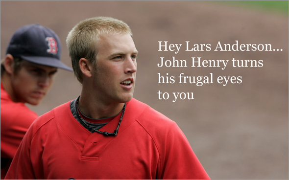 Red Sox minor leaguer Lars Anderson 