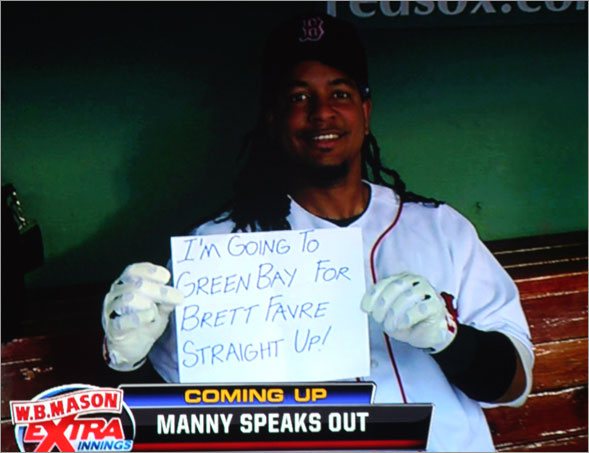 The sign of the times, Manny being Manny