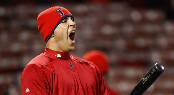 Mark Teixeira lets out a yawn... and Red Sox Nation is tired of waiting