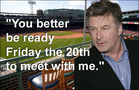 Alec Baldwin to heckle the Bronx Bombers tonight