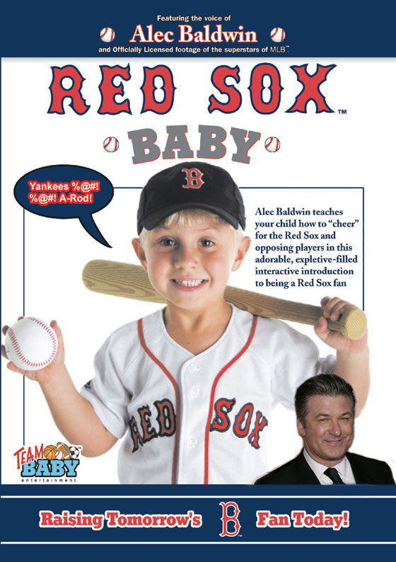 Alec Baldwin presents Red Sox baby