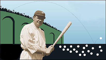 1920 home run totals: Boston Red Sox: 22; Chicago White Sox: 37; Baltimore Orioles: 50; Cleveland Indians: 35; Babe Ruth: 59