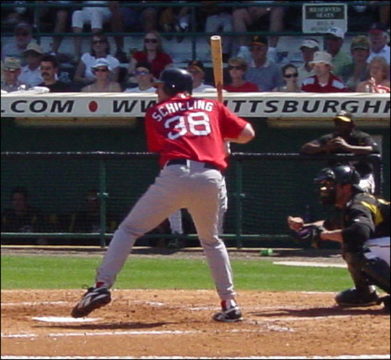 BDD: Schilling at the plate