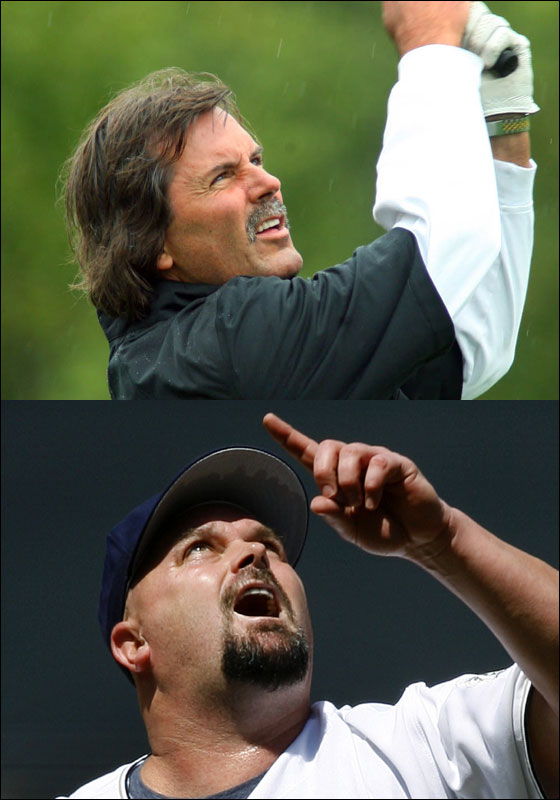 Hall of Famer Dennis Eckersley and the former embedded Yankee