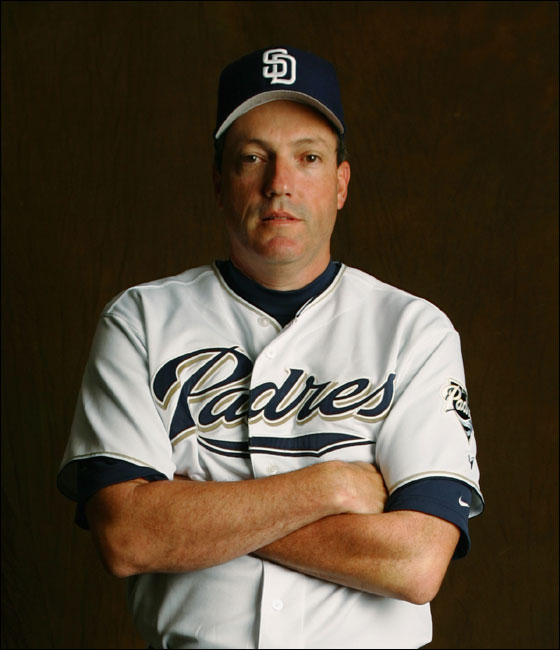 Dave Magadan #12 of the San Diego Padres poses for a portrait during the San Diego Padres Photo Day at Peoria Stadium on February 26, 2005 in Peoria, Arizona.