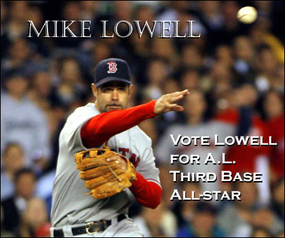 Vote Mike Lowell, American League Third Base All-Star
