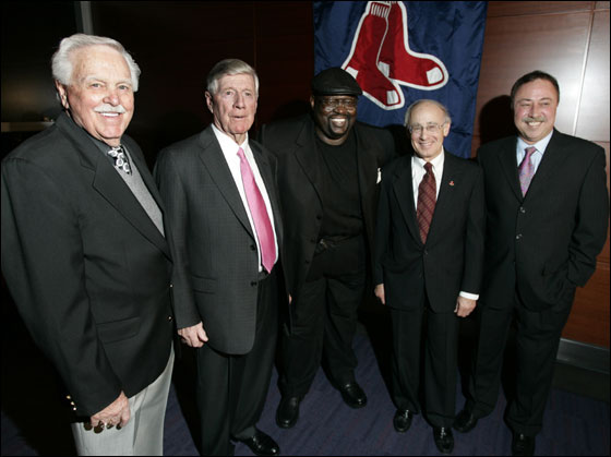 The Red Sox Hall of Fame welcomed its 2006 inductees at The Boston Convention and Exhibition Center. Left to right; Dick Williams, Joe Morgan, George Scott, Dick Bresciani, and Jerry Remy.