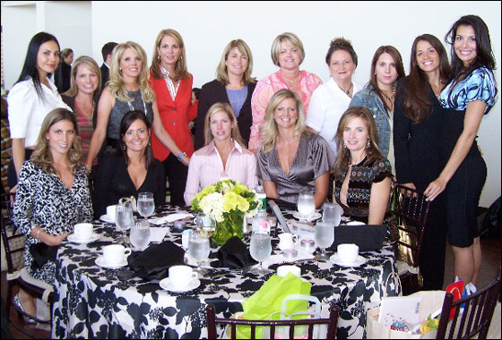 Boston Red Sox wives who attended the Say It With Flower Luncheon presented by Shonda Schilling and Dawn Timlin
