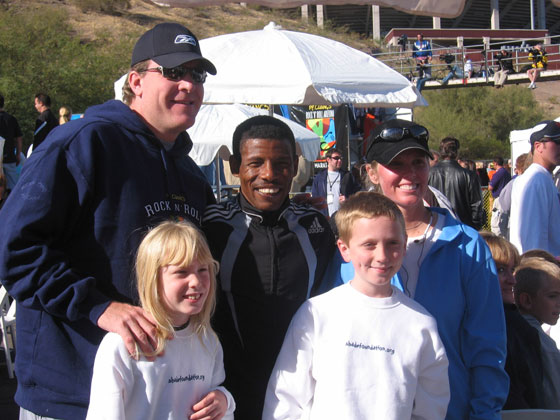 The Schillings and Haile Gebrselassie
