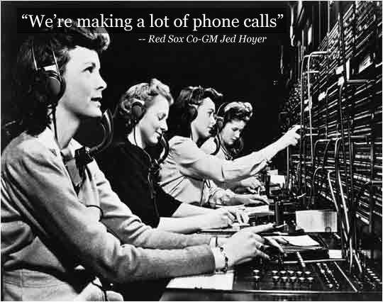 The Busy Switchboard Room at Fenway Park