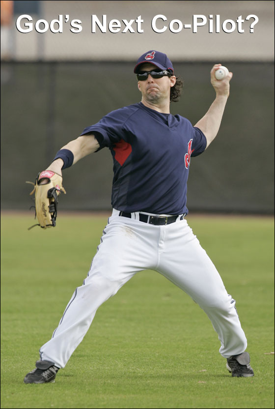 Cleveland Indians outfielder Trot Nixon throws during a spring training baseball workout Tuesday, Feb. 27, 2007 in Winter Haven, Fla.