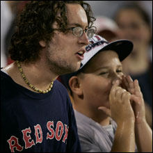 Red Sox fans boo and react at Fenway Park. Boston Globe Staff Photo
