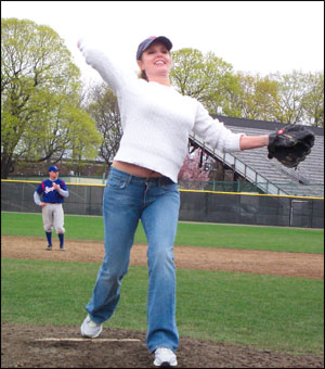 Shonda pitching a scoreless 94th inning