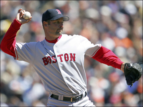 Tim Wakefield gave up one unearned run in six innings against Baltimore.