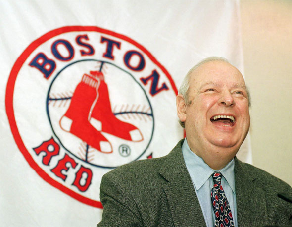 Lou Gorman, Boston Red Sox executive vice president of baseball operations, smiles as he announces his retirement during an Tuesday January 23, 1996 news conference at Fenway Park in Boston. Gorman, the team's former general manager, was involved in professional baseball for nearly 35 years.