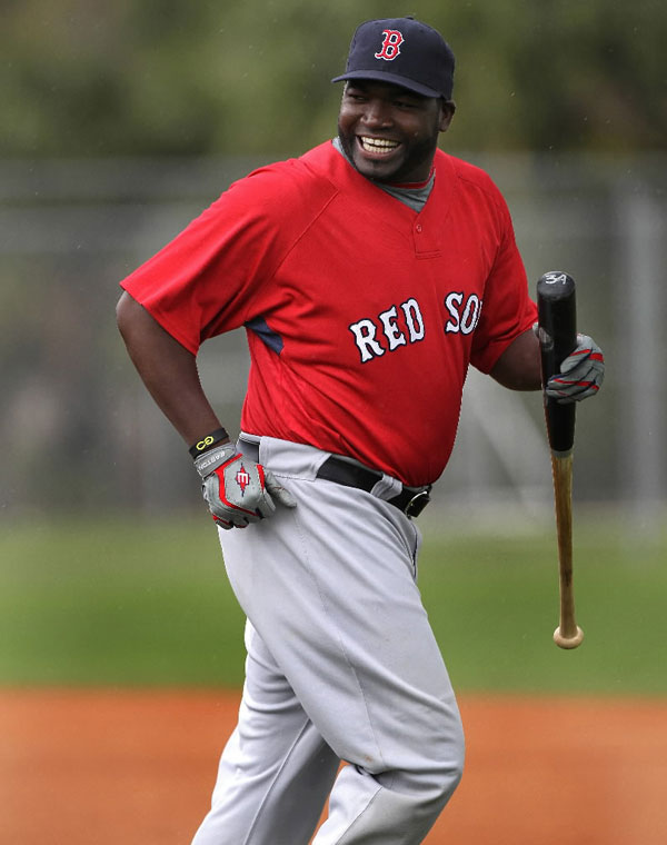 Red Sox designated hitter David Ortiz 
