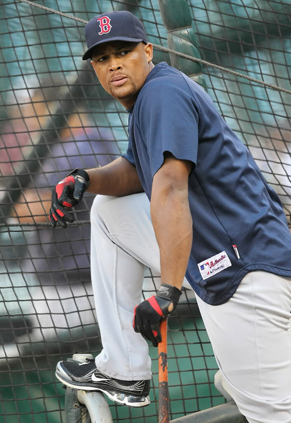Adrian Beltre of the Boston Red Sox waits to hit during batting practice prior to the game against the Seattle Mariners at Safeco Field on September 13, 2010 in Seattle, Washington.