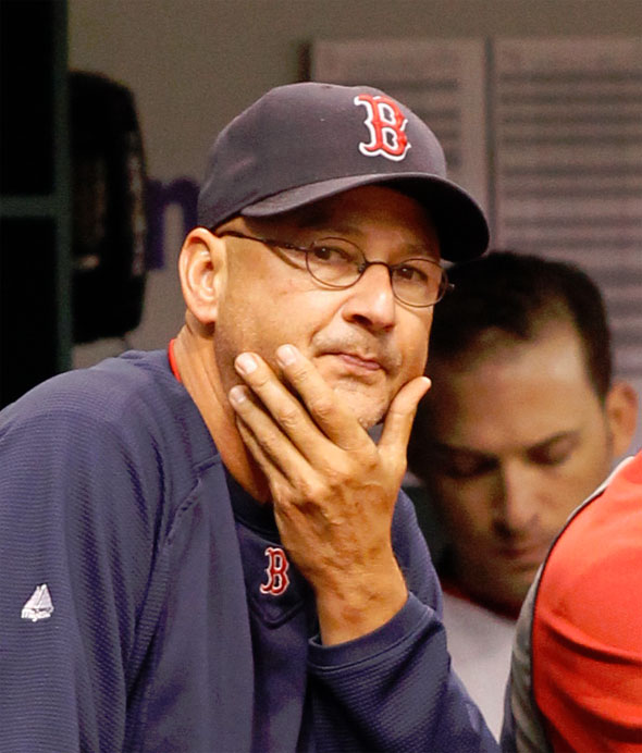 Terry Francona watches the sinking ship