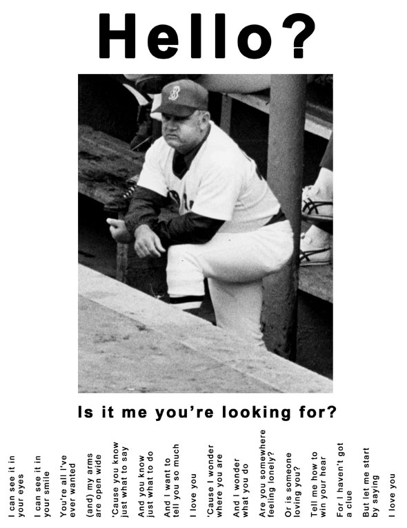 Don Zimmer in the dugout during the 1978 collapse